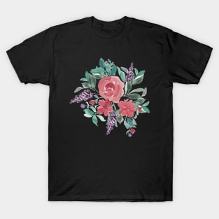 Watercolor floral bouquet T-Shirt